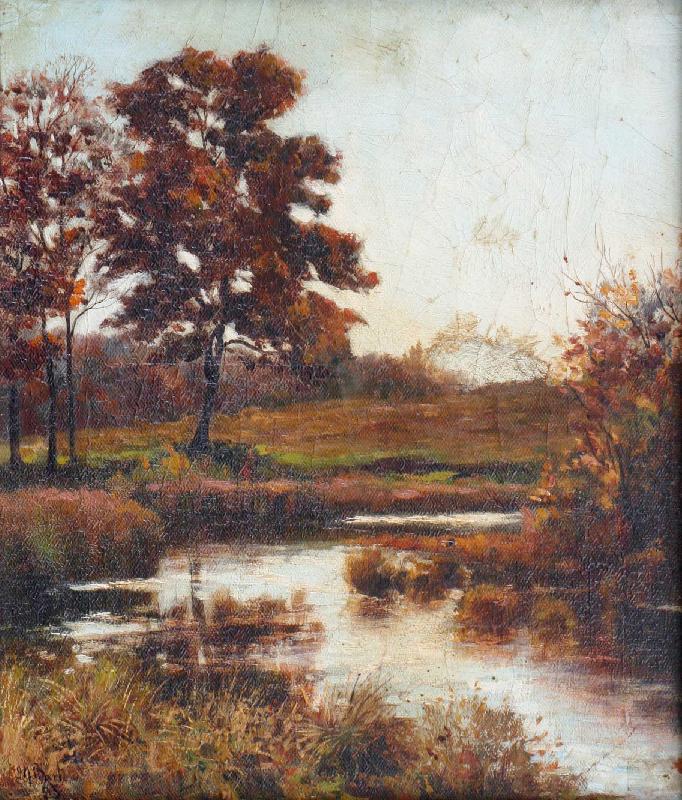 Attributed to Jan de Beer A Stream in Autumn Germany oil painting art
